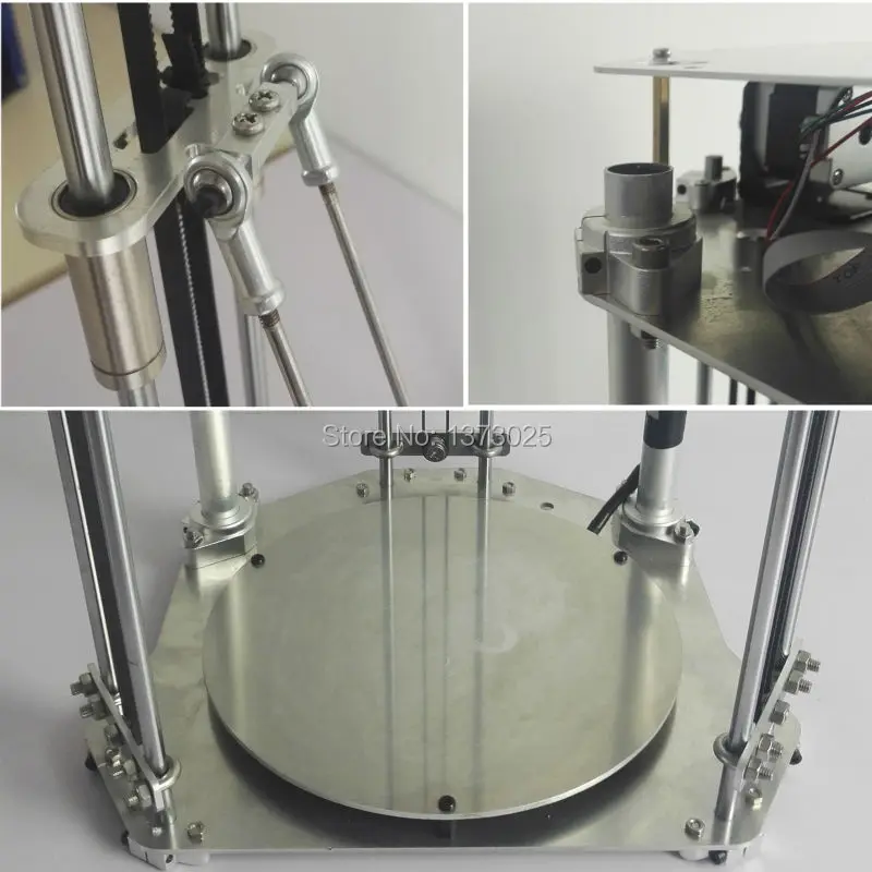 3KU обновленный металлический Delta 3d принтер с нагревателем один ключ выравнивания