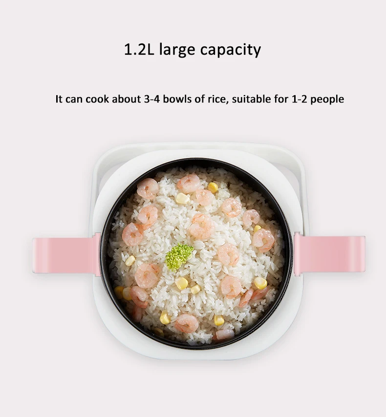 Kbxstart 1.2L Мини электрическая рисоварка ланч бокс Многофункциональный кухонный горшок не клеящийся коврик еда Cuiseur кухонная плита машина
