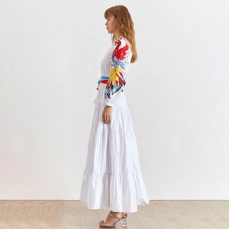 TWOTWINSTYLE Embroidery Patchwork Dress Women O