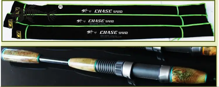 Alça de Carbono Vara de Pesca Equipamento de Pesca l de Madeira Yuanwei ul - Spinning Pesca Rod 2sec Hastes Isca Vara Olta 1.8 m 1.98 2.1 18 Cheap Varas de pescar