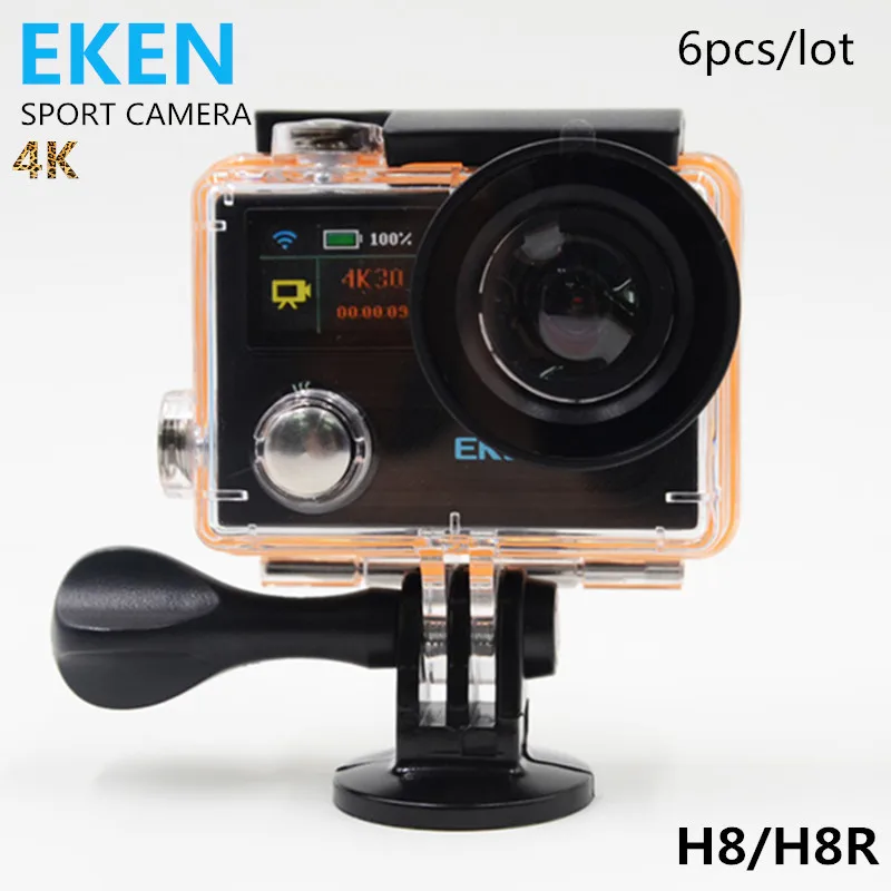 Wholesale 6pcs Original EKEN H8/H8R WiFi Action Camera VR360 Ultra HD 4K/30fps Dual LCD Mini Cam Camcorder Go Waterproof Pro helmet Camera Buy Cheap 6pcs Original EKEN H8/H8R WiFi Action Camera VR360 Ultra HD 4K/30fps Dual LCD Mini Cam Camcorder Go Waterproof Pro helmet Camera