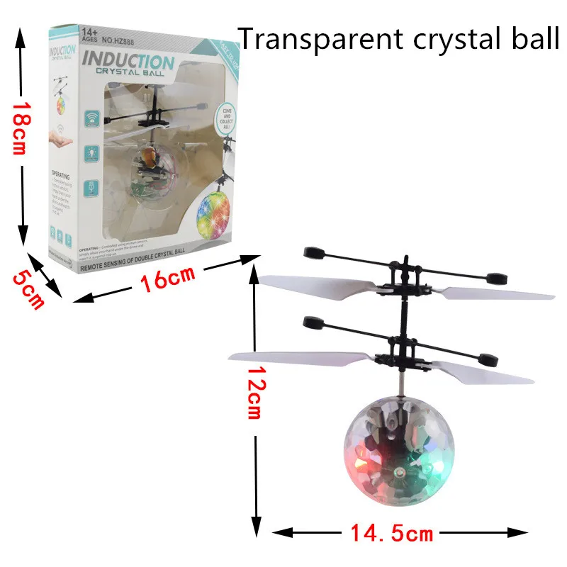 Радиоуправляемый шар инфракрасный индукционный мини самолет мигающий светильник дистанционные игрушки для детей открытый подарок - Цвет: 1