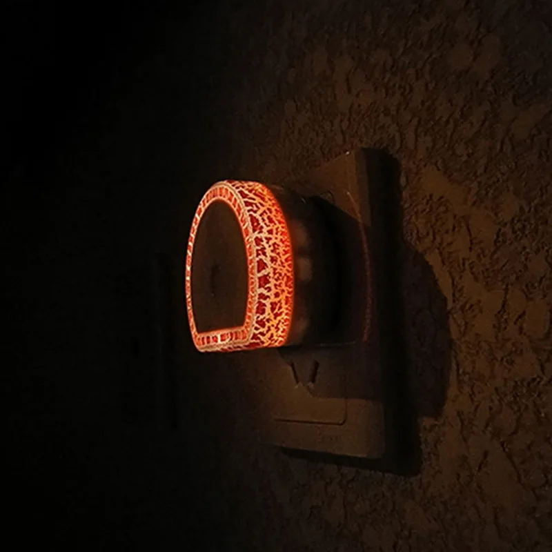 LED Night Light With Dual USB Rechargeable Sensor Wall Light Night