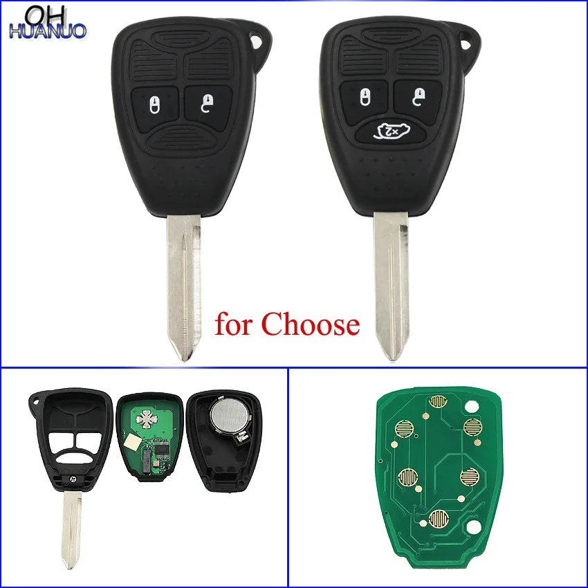 2 Button 3 Button Smart Remote Key Fob With ID46 Chip 433mhz for
