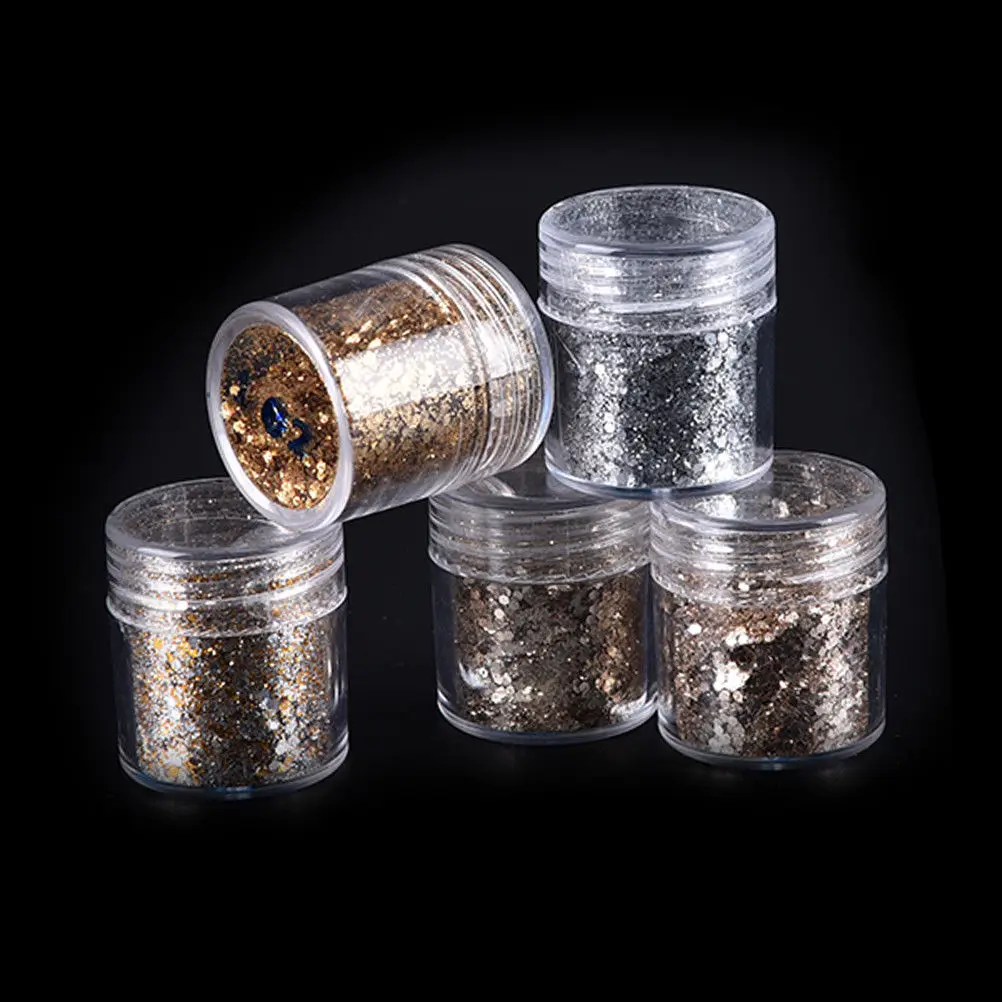 

10ml/bottle Nail Pink Rose Mix Color Mix Nail Glitter Powder Sequins Powder For Gel Nail Decoration