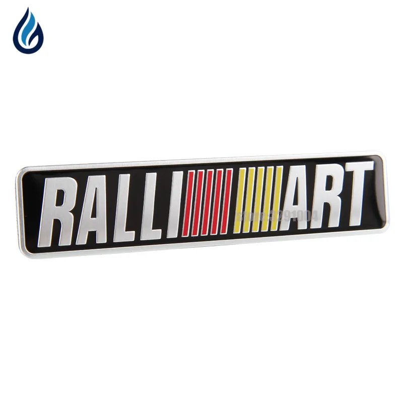 

RALLIART Emblem Badge Sticker Trunk Aluminum Decal for Mitsubishi ASX Lancer Pajero Outlander L200 EVO Eclipse Grandis Galant