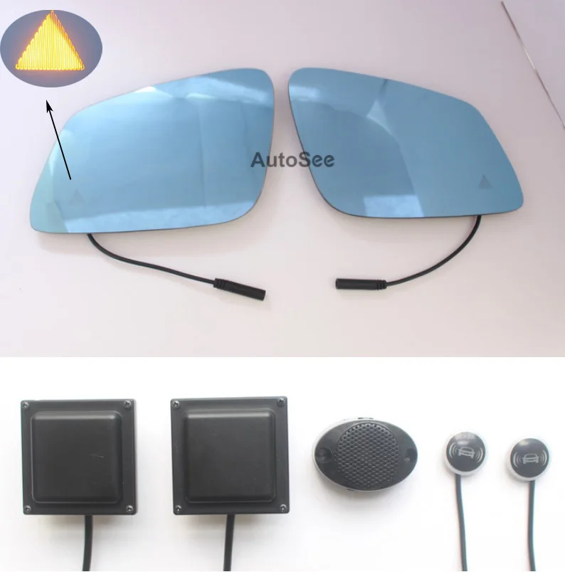 

2018 for BMW X2 car BSD BSM blind spot detection 24GHZ Radar Microwave Sensor Mirror light alarm Lane change assistance