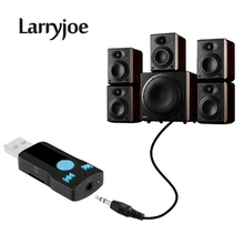 Larryjoe A2DP беспроводной Bluetooth автомобильный комплект AUX аудио bluetooth-приемник USB адаптер Поддержка sd-карты громкой связи для ноутбука телефон MP3