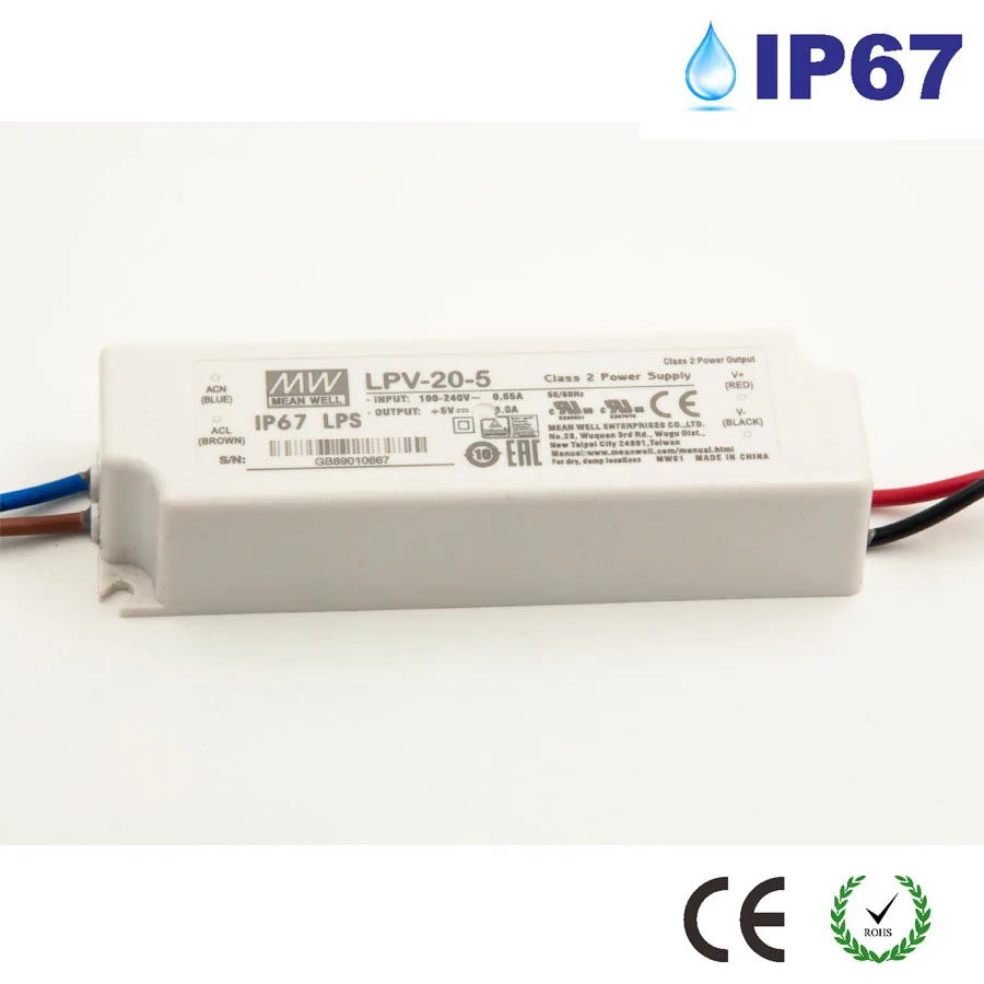 

IP67 12V 24V USB 5V LED Power Supply for LED Strip Light AC100-300V to DC 5V Driver Adapter for Christmas Lighting Transformer