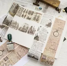 European Antiquity Washi Tape Adhesive Tape DIY Scrapbooking Sticker Label Masking Tape