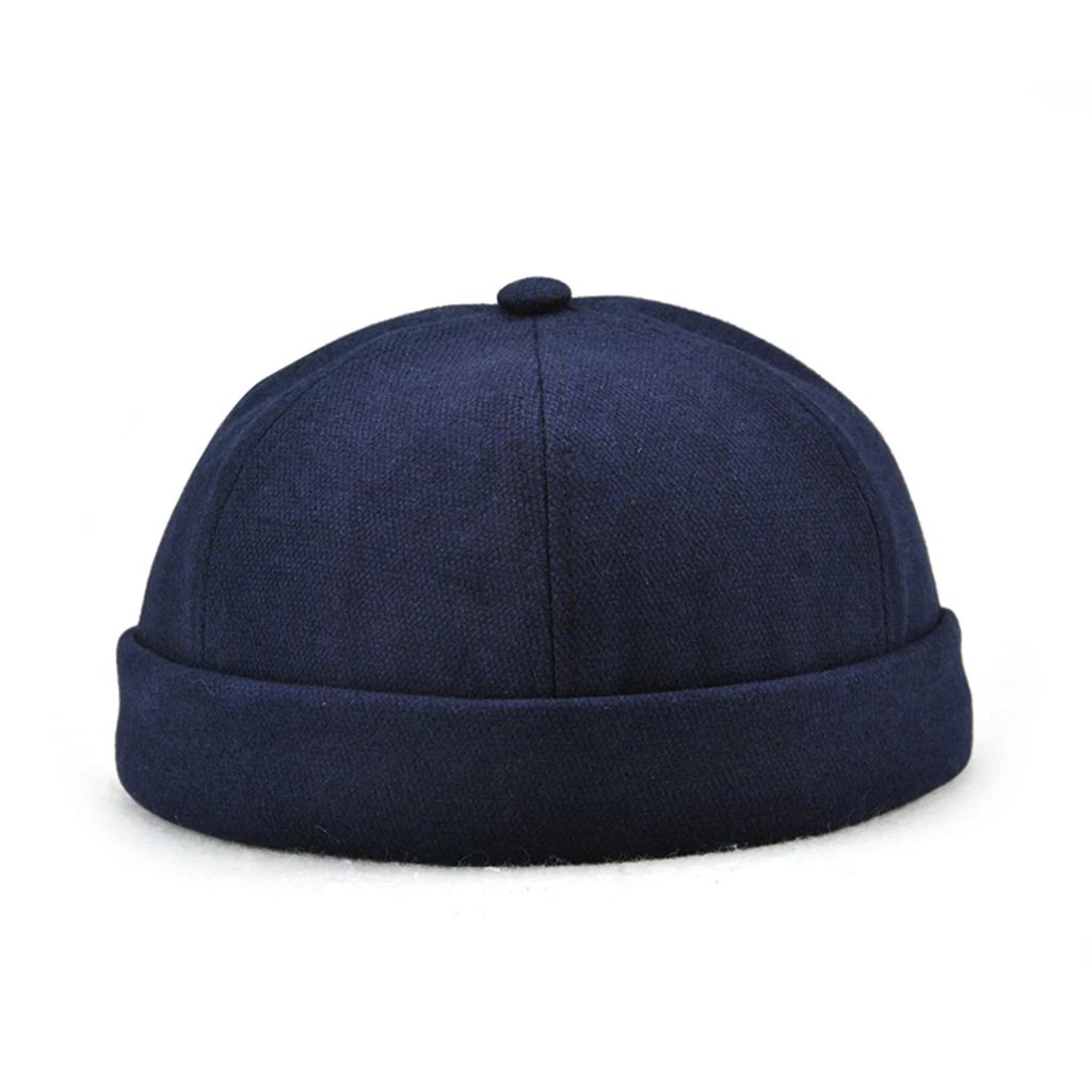 High Quality Men Woman Teens Skullcap Watch Cap Brimless Hook & Loop Cap sailor hat (5 colors) Adjustble Hat Accessories