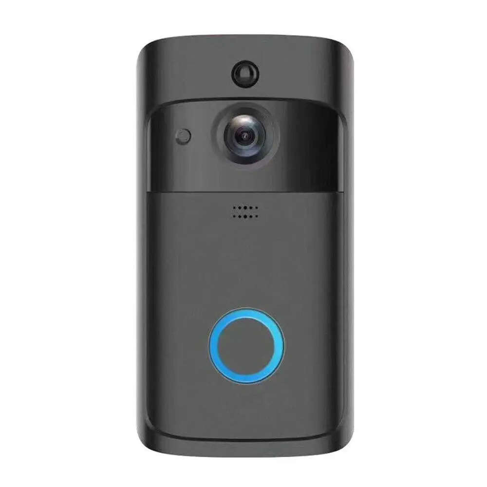 Wi-Fi умный беспроводной дверной звонок Камера контроль в режиме реального времени удаленного видео безопасная домашняя дверь звонок телефон - Цвет: Белый