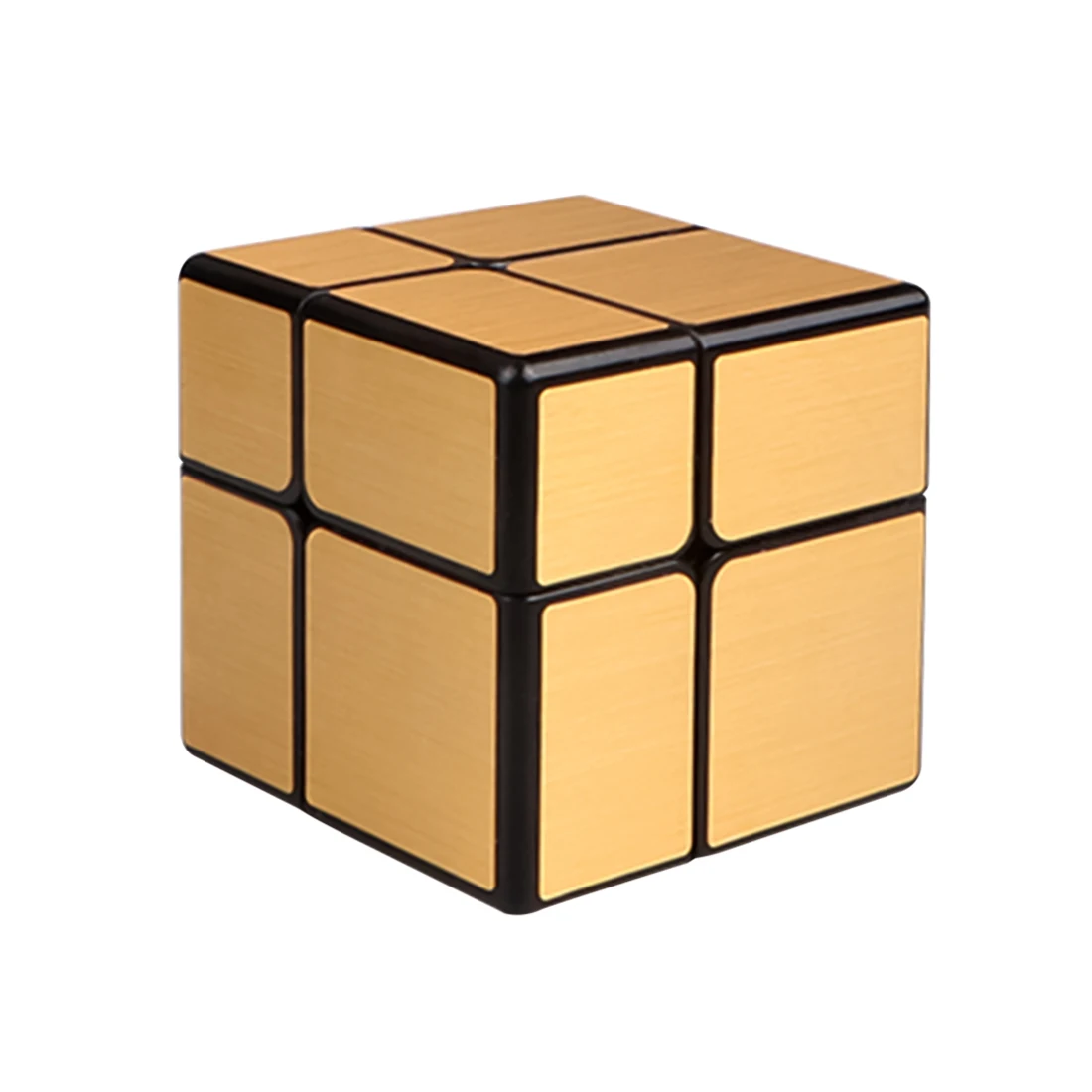 Qiyi зеркальный куб 2x2 скоростной куб 2x2x2 Волшебный Куб Головоломка Развивающие игрушки для детей Серебристые/золотистые зеркальные блоки