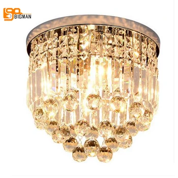 

hot selling crystal ceiling lamps modern living room bedroom LED ceiling light lustre cristal hallway lighting