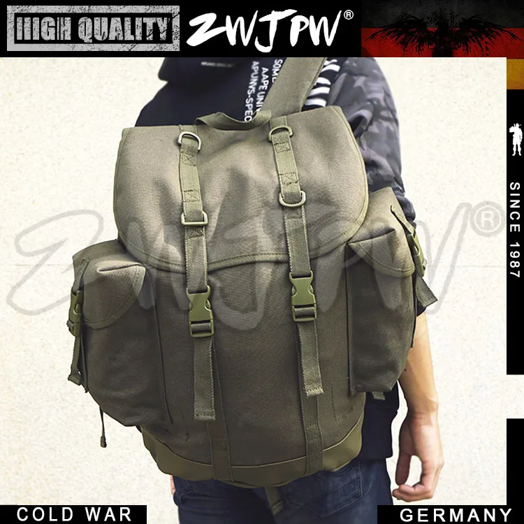 

Replica The Cold War WEST WW2 ARMY canvas Backpack COMBAT RUCKSACK HIGH QUALITY DE/55825