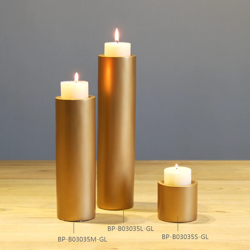 2017 Free Shipping Modern Pillar Candle Holder Polyresin Candle Holder