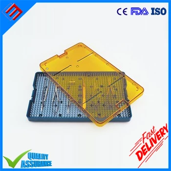 

Single Layer Medical Instrument Tray Box Size 10" x 6" x 0.75"
