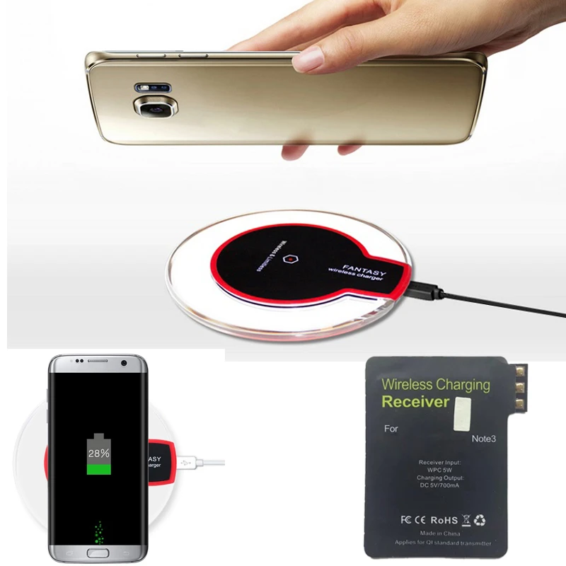 Nota 3 Cargador Inalámbrico Qi Pad + Receptor Para Samsung Galaxy Galaxy Note 3 Nota III N9002 N9005 N7200 Note3 Carga Kit|charger pad|qi wireless charger padwireless charger pad - AliExpress