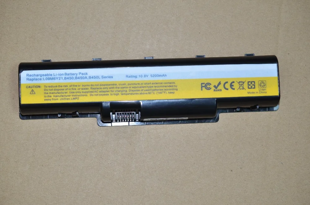 6 CELL 11,1 V 4400mAh лаптоп с Батарея для lenovo B450 L09S6Y21 L09M6Y21 B450L B450A