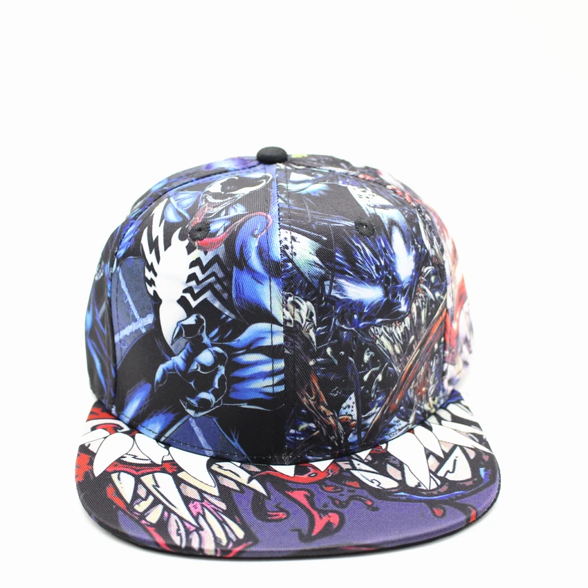Комиксы Марвел Дэдпул Venom Черная пантера шляпа бейсбольная шляпа уличная Солнцезащитная шляпа кепки в стиле хип-хоп Человек-паук ПУ Регулируемый бейсболка кепка - Цвет: F