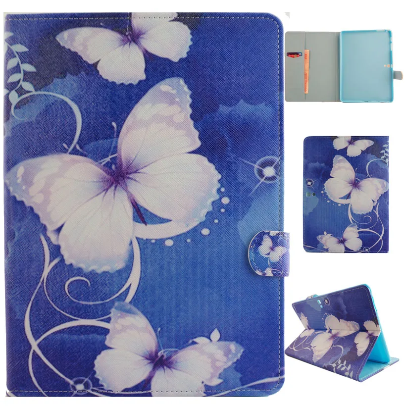 

Pattern Painted PU Leather Tablet Case For Samsung Galaxy Tab S 10.5 inch LTE T800 Case Wallet with Card Bag Cover
