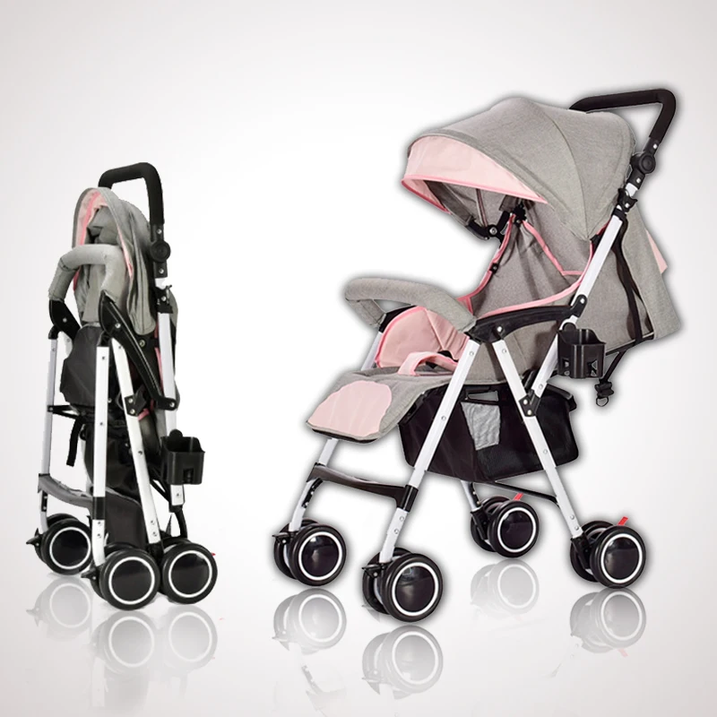 

2019 New Style baby stroller light folding umbrella car can sit can lie ultra-light portable on the airplane