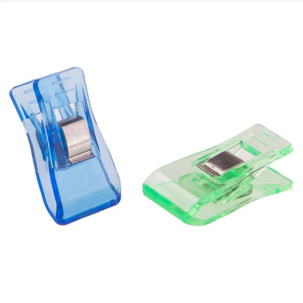 

Portable Mini Plastic Leather Clips Transparent Powerful Quilting Clips Clamp Patchwork Sewing Craft Tool