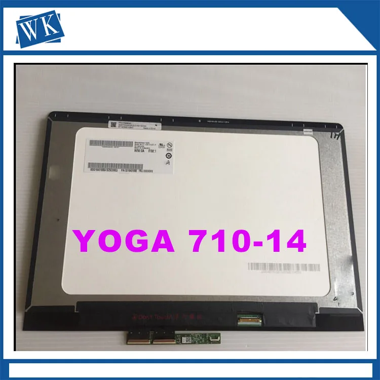 14 дюймов для lenovo Yoga710-14 Yoga 710 14 YOGA 710-14IKB B140HAN03.0 LP140WF7 lcd сенсорный экран в сборе 1920*1080