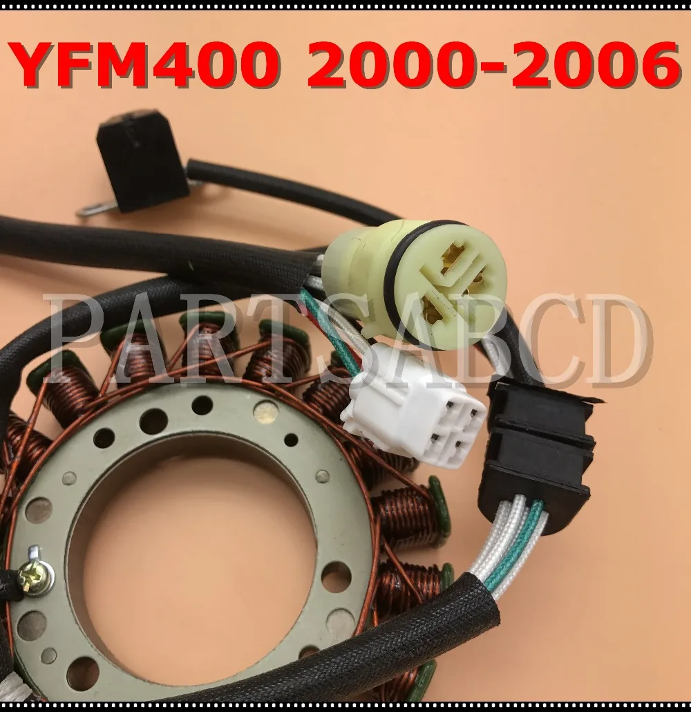 Магнитный статор PARTSABCD для Yamaha ATV генератор KODIAK 400 YFM400 2000 2006|magneto stator|for atvatv stators |