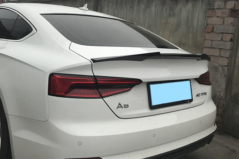 M4 Стиль углеродного волокна задний спойлер багажника крыло, пригодный для Audi A5 4 Двери Седан 2017 2018