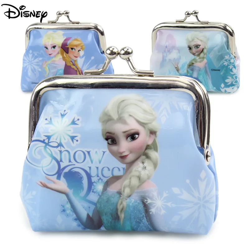 Disney Doll Accessories Princess Iron Buckle Small Purse Child Coin Bag frozen Anna Elsa girl