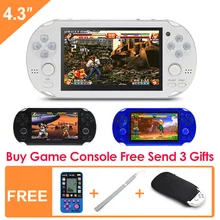 4.3 Inch 8GB Handheld Game Consolebuild in 1200+no-repeat games Video Game Console Support FC/NES/SNES/GB/GBC/GBA/SMC/SMD/S