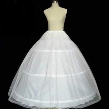 

3 Hoops Bridal Crinolines Petticoat Bustle Ball Gown Wedding Dress Underskirt