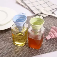 Силиконовая мини Портативная Выдвижная складная телескопическая домашняя кухонная вытяжка складывающиеся воронки бытовые жидкие дозированные инструменты