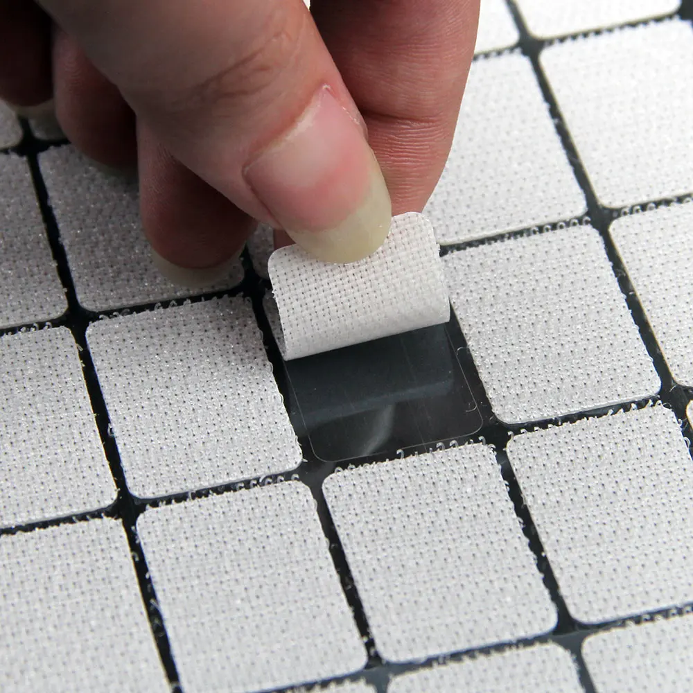 

Kuke 50Pairs Self Adhesive Fastener Tape Hook Loop Disks Magic Round Double Side Sticker Nylon Table Chair Feet With Glue20*28mm
