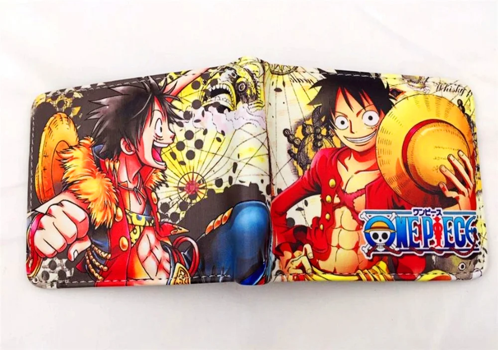 

2019 New Design Cartoon Wallet Japan anime One Piece Luffy Pirate Skull Head Comics Wallets with Coin Pocket purse 12 style