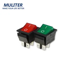 10pcs RK101 2X1N DPST 4PIN 2Grade ON/OFF Boat Rocker Switch 10A/250V 16A/125V 31*25mm Car Dash Dashboard Truck RV ATV With Light