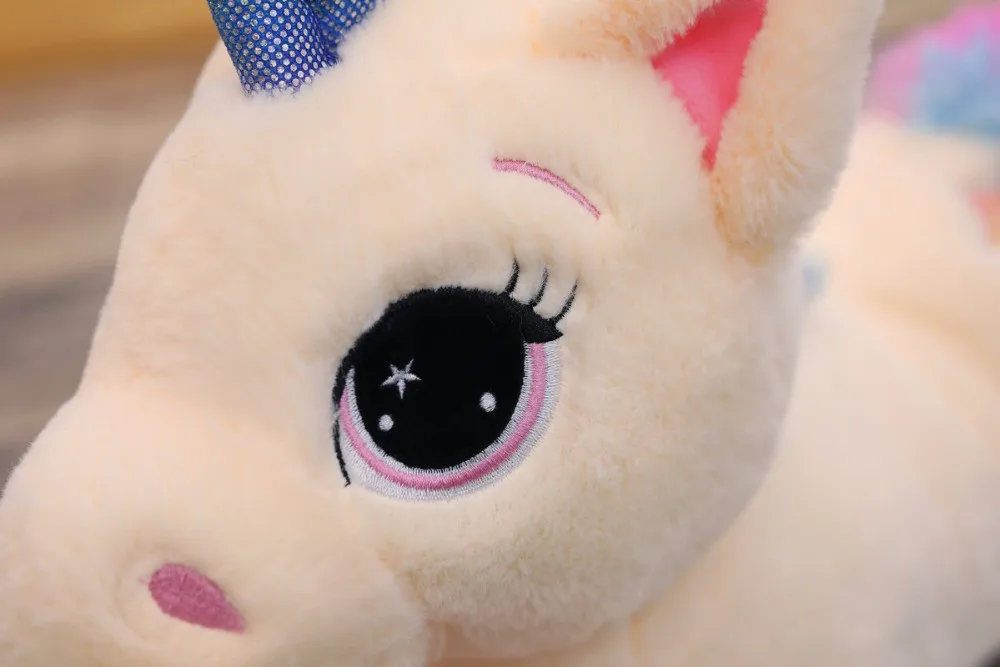 Мультяшный Радужный Единорог плюшевая кукла игрушки милый Единорог набивная плюшевая кукла животного Единорог набивная лошадь подарок для детей