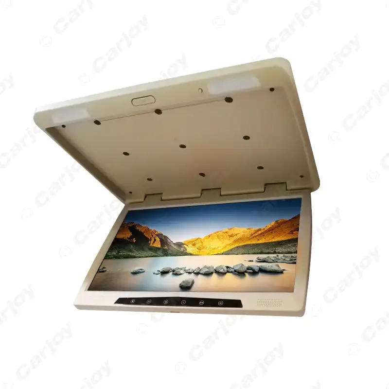 Leewa 12v Bus Car 22 Inch Touch Button Flipdown Tft Lcd Roof