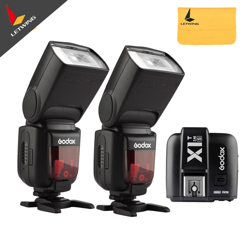 

2x Godox TT600S 2.4G Camera Flash Speedlite + X1T-S Transmitter for Sony Cameras