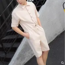 M-4XL мужская одежда wo модный Свободный комбинезон с короткими рукавами набор инструментов Повседневный плащ стилиста костюмы больших размеров
