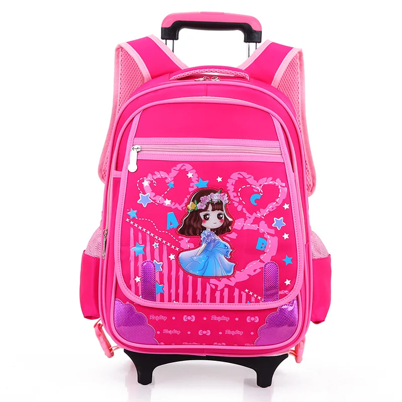 Wheeled School Backpack Wheels Kids Travel Trolley Bag Schoolbag kids Children School Bags girls