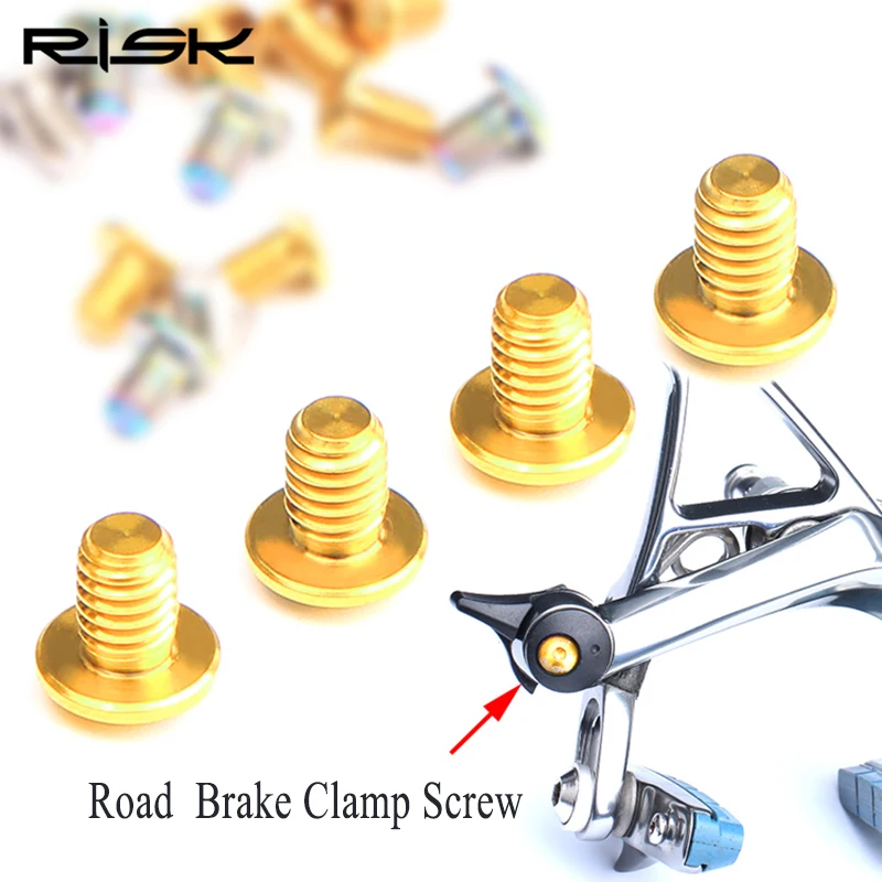 Risk Road Bike C Brake Caliper Brake Release Screw Titanium Alloy Bolts Bike C Brake Clamp Fixed