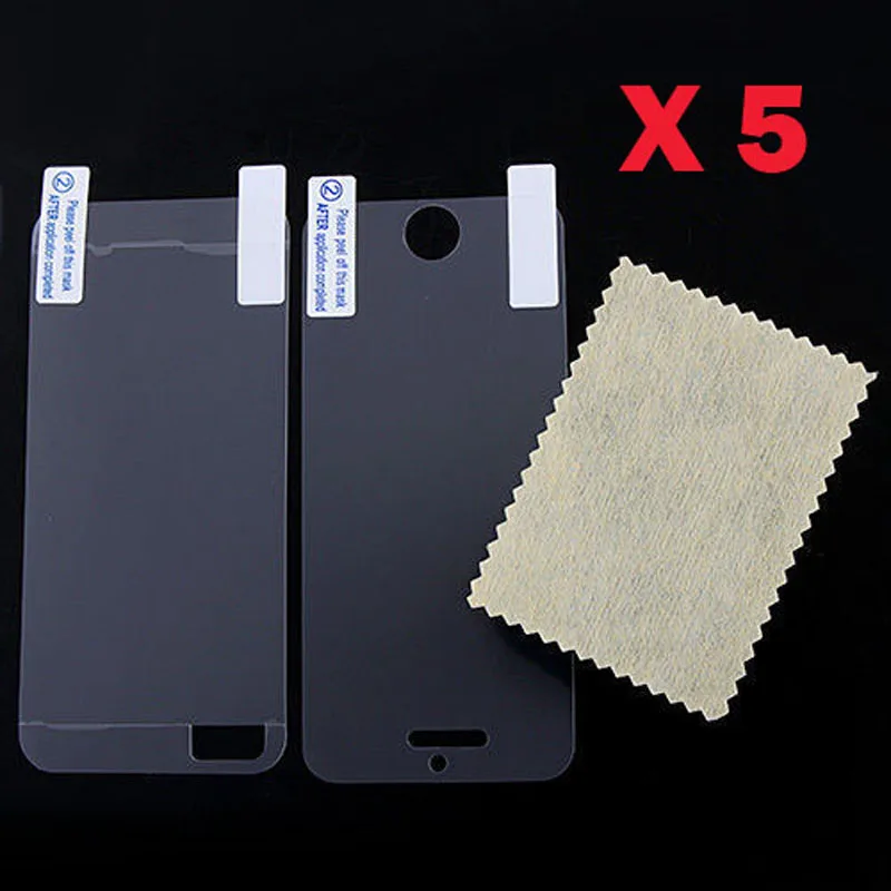 

10pcs=5 Sets of (Front+Back) Clear Transparent Screen Glossy Guard Protector Protective HD Film for iphone 5 5s SE for iphone5s