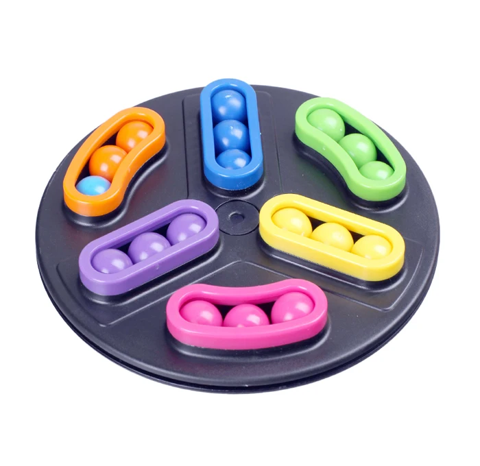 

Magic Spin Beads Match The Colors Front and Back Double-sided Marble Logical Thinking Desktop Games Fun Toys For Kids Children