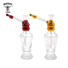HORNET кальян Кальян курительная стеклянная водяная труба Алюминиевые Металлические курительные трубки с длинной стеклянной ручкой металлическая горловина фильтр