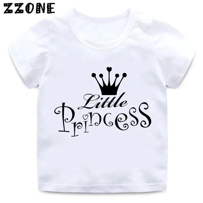 Футболка с надписью Daddy's Little Princess для мальчиков и девочек детская повседневная