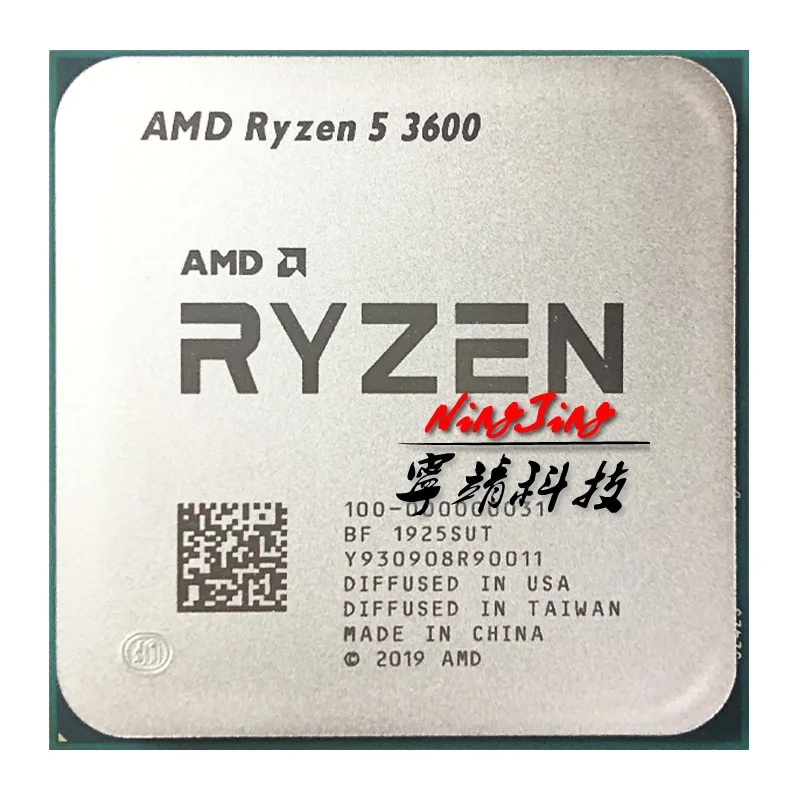 AMD Ryzen 5 3600 R5 3 6 ГГц шестиядерный двенадцать нить Процессор процессор 7NM 65 Вт L3 = 32 м