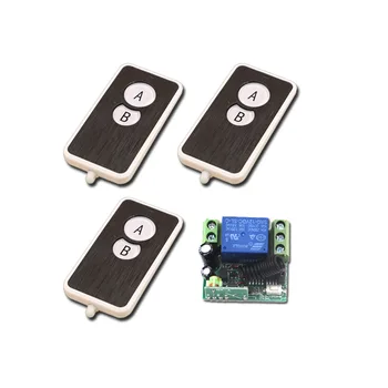 

New Garege Door Open Wireless Remote Control System 12V Wireless Remote Control Switch 3 Transmitter &1 Receiver Free Shipping