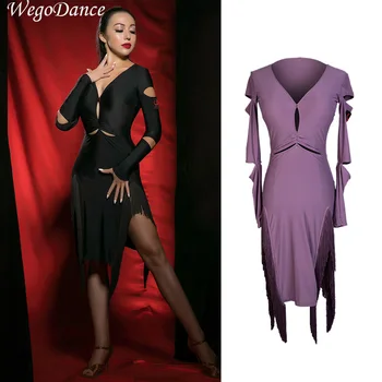 

Latin Dance Costume Women's New Dresses Performing competition dresses latin with bra pad